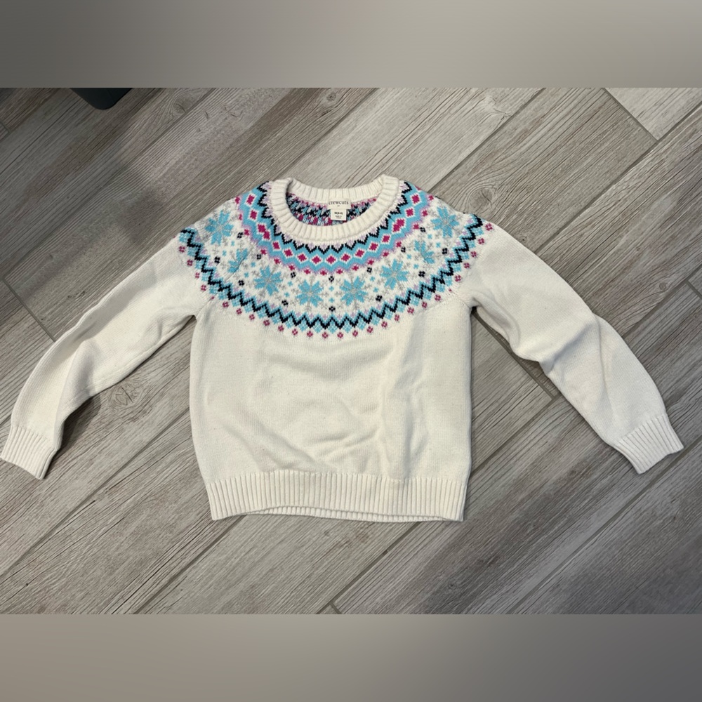 Crewcuts Cotton Fair Isle Sweater Size M (8-9)